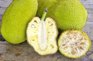Dev Jack-fruit.Tropical meyve kesiti.