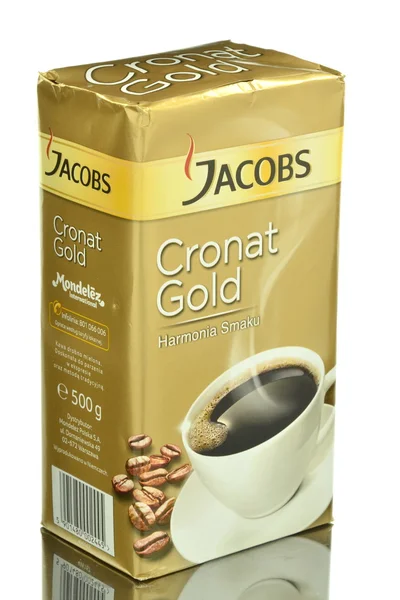 Джейкобс Cronat Gold кофе изолированы на белом фоне . — стоковое фото