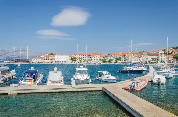 Pittoreske Baai Oude Stad Postira Postira Ligt Aan Noordkust Van — Stockfoto