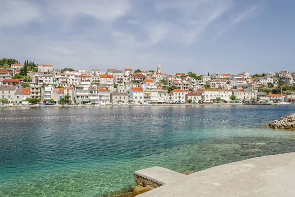 Pittoresca Baia Nel Villaggio Povlja Povlja Trova Profondo Porto Naturale — Foto Stock