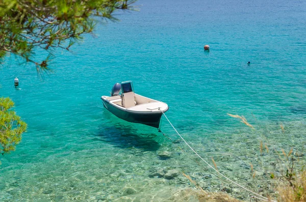 Bahía Panorámica Con Playas Rocosas Cerca Milna Costa Suroeste Isla — Foto de Stock