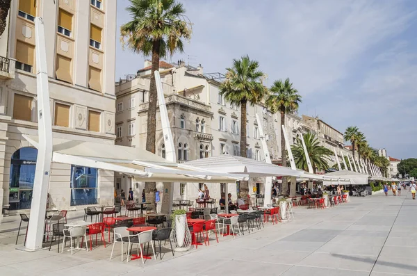 Malerischer Blick Auf Die Riva Promenade Split Split Ist Die — Stockfoto