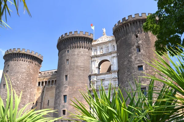 Majestic castel nuovo in naples, Italia — Foto Stock