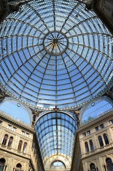 Interior archirectural details of Umberto I gallery in Naples, Italy — Stock Photo, Image