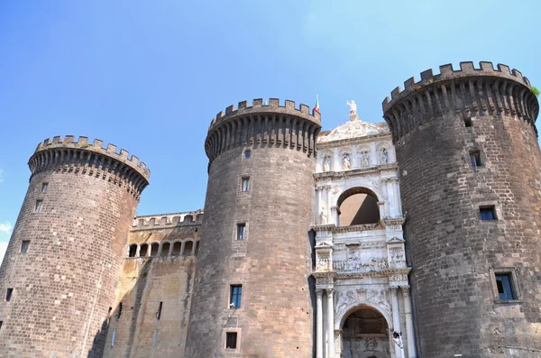 Majestic castel nuovo in naples, Italia — Foto Stock