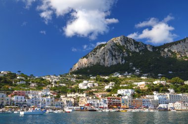 pitoresk marina grande capri Adası, İtalya