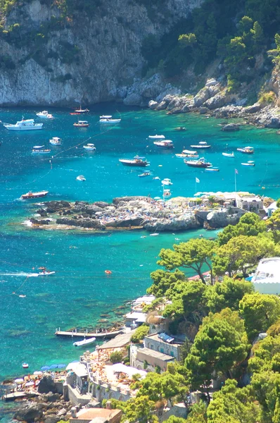 Picturesque Marina Piccola on Capri island, Italy — Stock Photo, Image