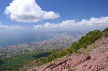 nefes kesen pitoresk yatay, Napoli ve Napoli Körfezi, İtalya