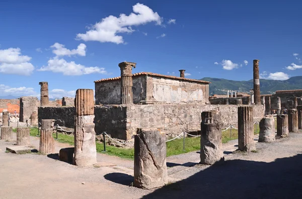 Berömda antika ruinerna av staden Pompeji i södra Italien — Stockfoto