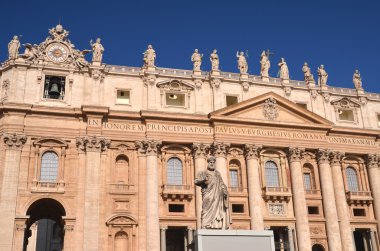 Anıtsal St. Peter's Basilica Roma, Vatikan, İtalya