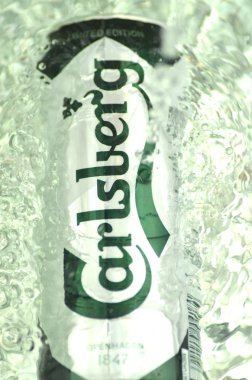 Carlsberg bira sıçrayan su