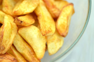 Cam kase lezzetli kızarmış patates