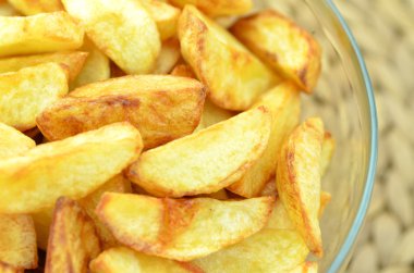 Cam kase lezzetli kızarmış patates