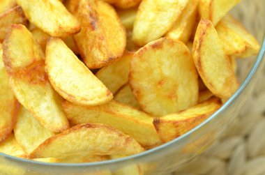 Cam kase lezzetli kızarmış patates