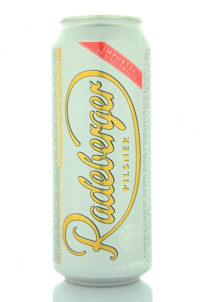 Radeberger pilsner beer isolated on white background — Stock Photo, Image