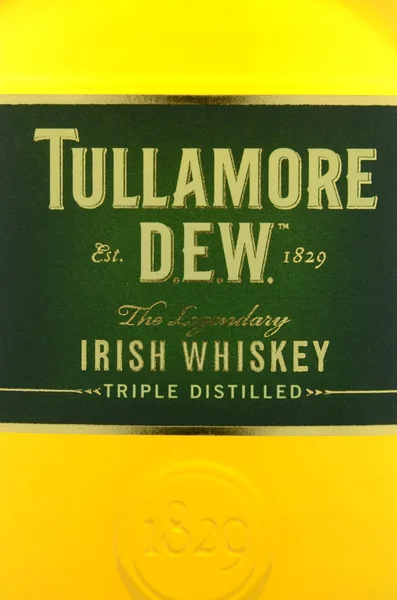 Tullamore Dew whiskey isolated on white background. — Stock Photo, Image