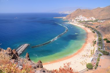 Adada Tenerife, İspanya Teresitas sahilde muhteşem muhteşem ısmarlayarak