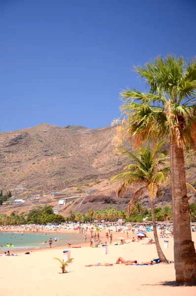 Живописный великолепный пляж Терретас на острове Тенерифе, Испания — стоковое фото