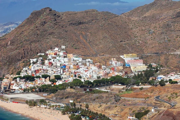 Edifici colorati del villaggio di San Andres sull'isola di Tenerife, Spagna — Foto Stock