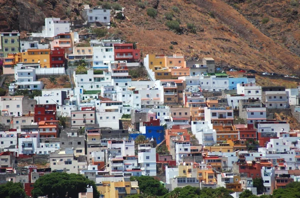 Колоритні будівлі Сан-Андрес селище на острові Тенеріфе, Іспанія — стокове фото