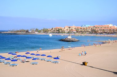Güzel Playa de las Vistas Los Cristianos Tenerife, İspanya