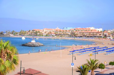 Güzel Playa de las Vistas Los Cristianos Tenerife, İspanya