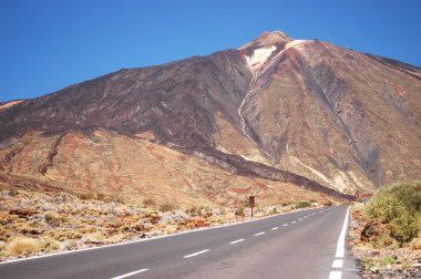 tenerife, İspanya teide teide Milli Parkı içinde bütün yollar yol