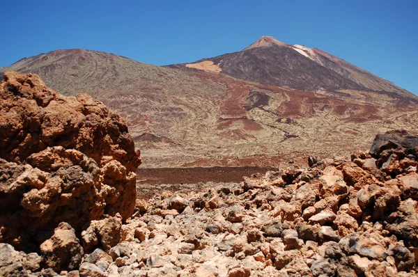 Pittoresco paesaggio del parco nazionale teide su tenerife, Spagna — Foto Stock