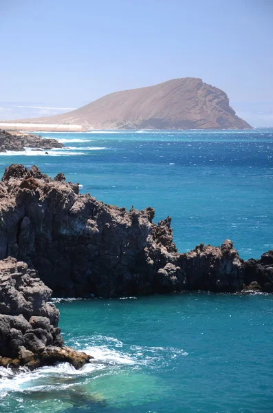 Majestic Red Mountain no sudeste de Tenerife, Espanha — Fotografia de Stock