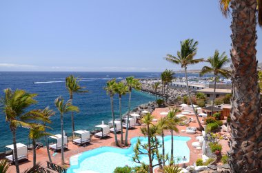 Costa Adeje İspanya Tenerife adasında pitoresk beach club