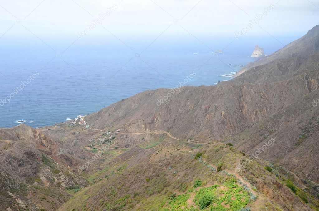 Majestic Anaga Mountains in the north of Tenerife island in Spain