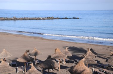 Sandy Playa de las Cuevitas Playa de las Americas Tenerife İspanya'nın güneyinde