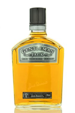 Gentleman Jack Rare Tennessee whiskey isolated on white background