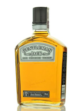 Gentleman Jack Rare Tennessee whiskey isolated on white background