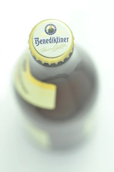 Benediktiner white beer isolated on white background — Stockfoto