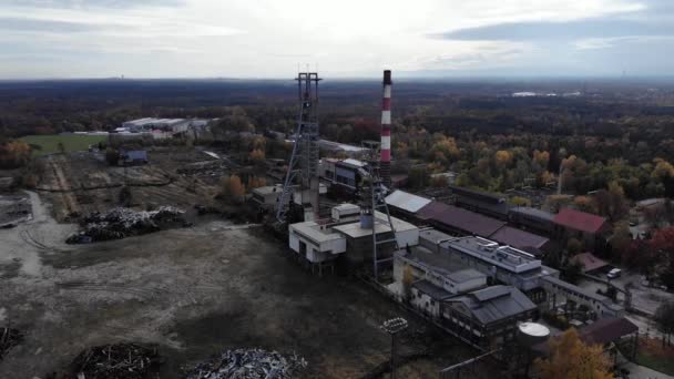 炭鉱の空中風景 — ストック動画