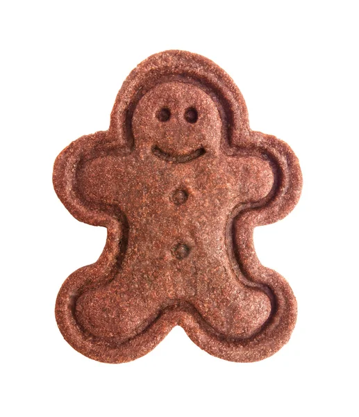 Gingerbread, cookies man isolated on white background — Stock Photo, Image