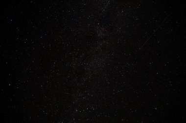 Dağların üzerinden Samanyolu manzarası