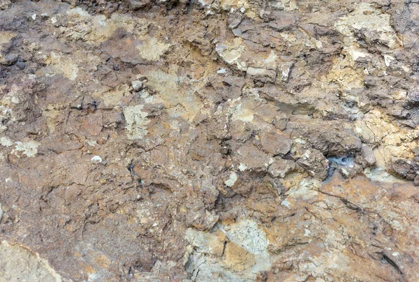 天然の山の石 晴れた日に岩のテクスチャのセクション — ストック写真
