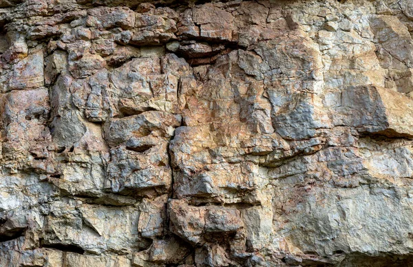 Piedra Natural Montaña Una Sección Textura Rocosa Día Soleado Fotos De Stock Sin Royalties Gratis