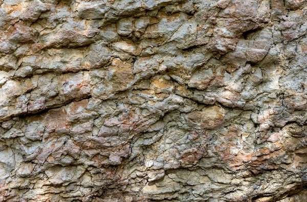 Pedra Natural Montanha Uma Seção Textura Rochosa Dia Ensolarado — Fotografia de Stock