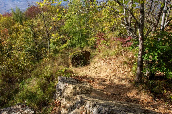 The mountainous area is an area for recreation and travel on a Sunny summer day.