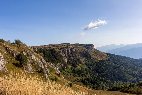 Гірський Пейзаж Осінні Ескізи Туристичних Маршрутів Місця Відпочинку Громадян — стокове фото