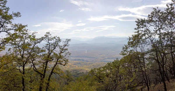 The mountainous area is an area for recreation and travel on a Sunny summer day.