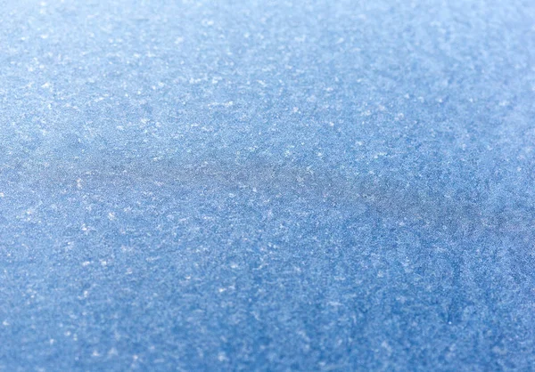 Frost Auf Dem Glas Nach Dem Nachtfrost — Stockfoto