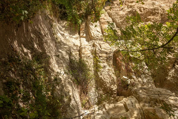 Autunno Natura Passeggiate Lungo Canyon Montagna Una Calda Giornata Autunnale — Foto Stock