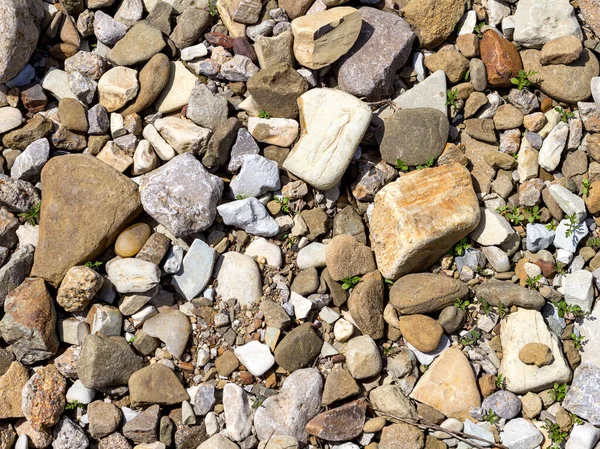 Naturstein Von Einer Bergkette Einem Park Der Nähe Eines Trockenen — Stockfoto