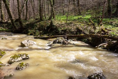 Bahar, dağ dereleri, eriyen suyla dolup taşar, geçilemez su engellerine dönüşür..