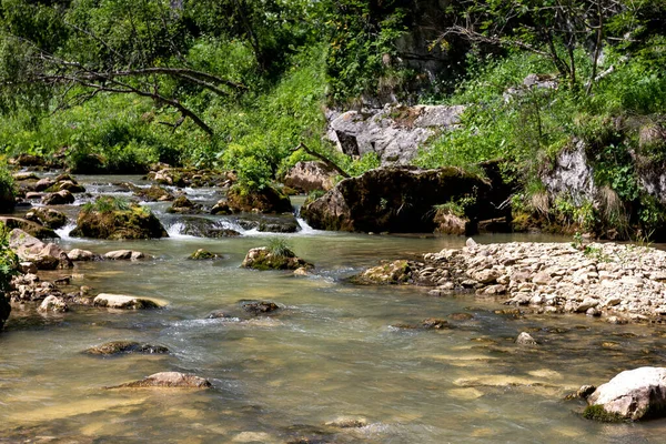 Vues Panoramiques Depuis Les Routes Montagne Par Une Journée Ensoleillée — Photo