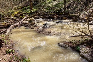 Bahar, dağ dereleri, eriyen suyla dolup taşar, geçilemez su engellerine dönüşür..